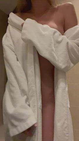 ass bending over boobs naked tits gif