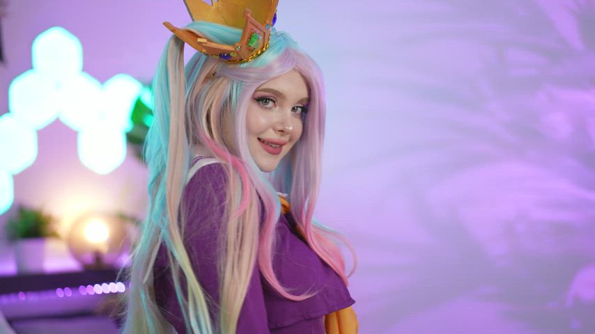 anime cosplay solo gif