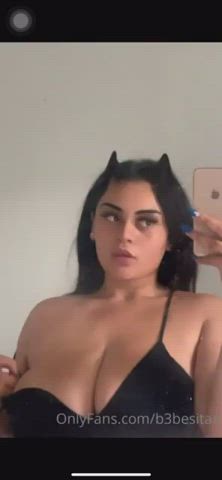 big tits bra cute nude pretty gif