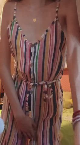 amateur petite small tits gif