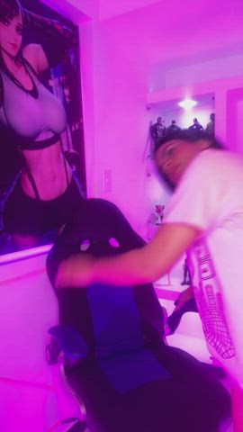 Anal Big Ass Cosplay Gamer Girl Panties Petite Small Tits Spanking Teen gif