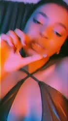 Ebony Latex POV gif