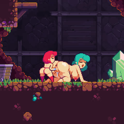 Scarlet is digging for treasure
