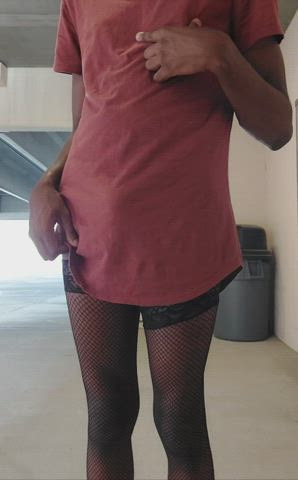 What? You want me to take my HUGE cock out here? Right now?? Okay...I hope we don't