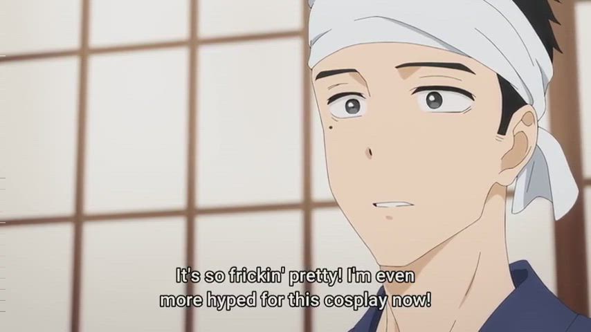 Dude, she's intentionally showing you her bra, get a clue already! [My Dress-Up Darling]