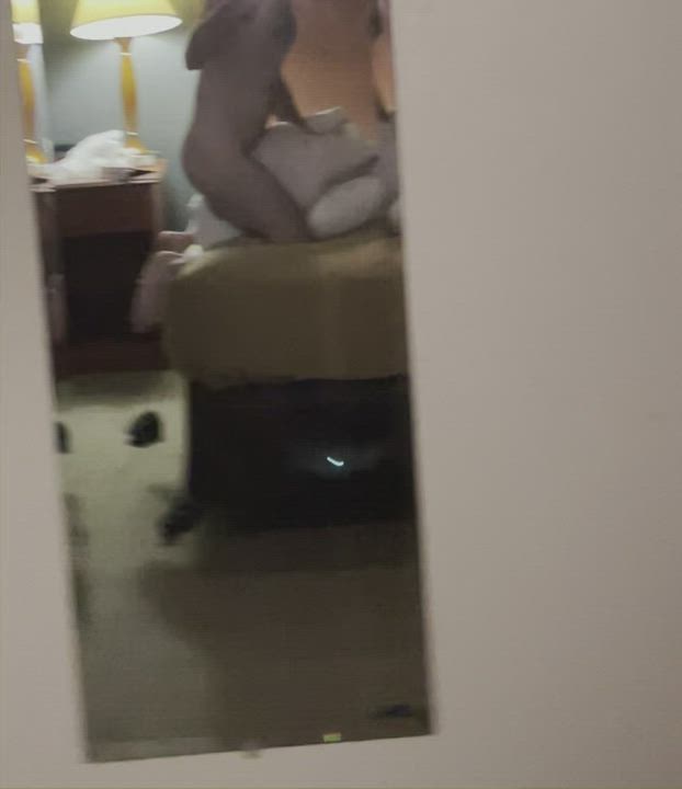 Humping hotel pillows makes me rock hard 🤤😈 do you like it too?