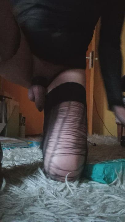 Crossdressing Sissy Solo gif