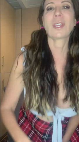 Busty MILF Natural Tits gif