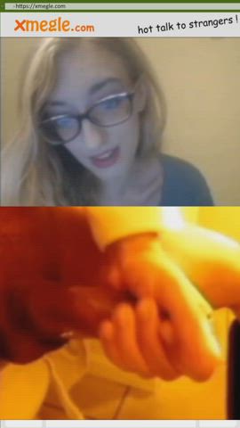 Big Dick CFNM Cum Cumshot NSFW Reaction Webcam gif