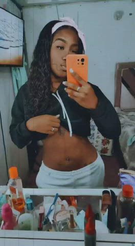 camgirl curvy ebony latina natural tits seduction small tits solo webcam gif