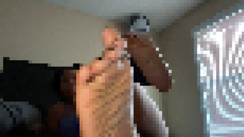 Too bad you can’t see the way my toes crinkle and my juicy tits bounce.