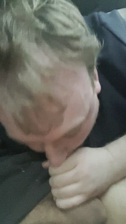 Just a tease of me sucking a straight guy off in his car