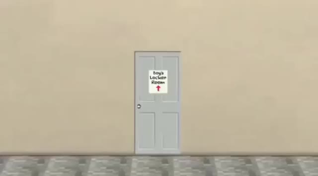 Boy's locker room