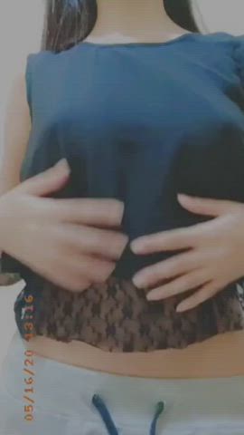 Amateur Indian Pretty Schoolgirl Solo Tease Teen Tits Titty Drop gif