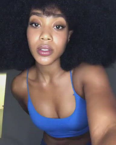 ebony lips non-nude petite pretty small tits gif