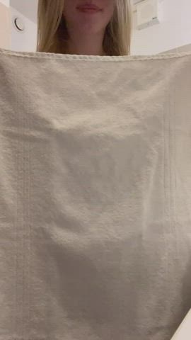 You gonna love what you see under the towel!