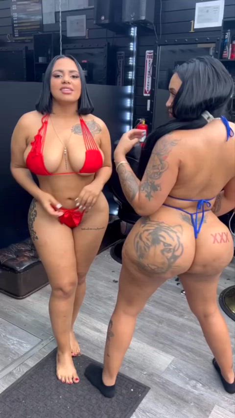 fake ass latina thong thick-booty gif