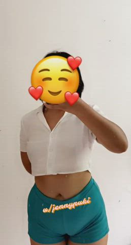 You wanna suck on my tits?