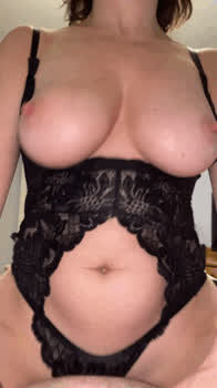 Bouncing Tits Homemade Hotwife MILF gif