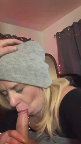 Loves sucking my dick.