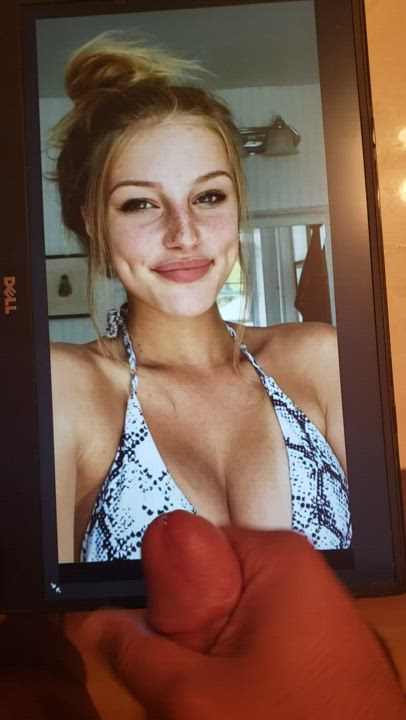 BEAUTIFUL Teen PAINTED With My Load
