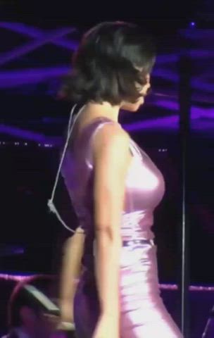 big tits brunette celebrity dress gif