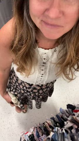 Cute Public Upskirt gif