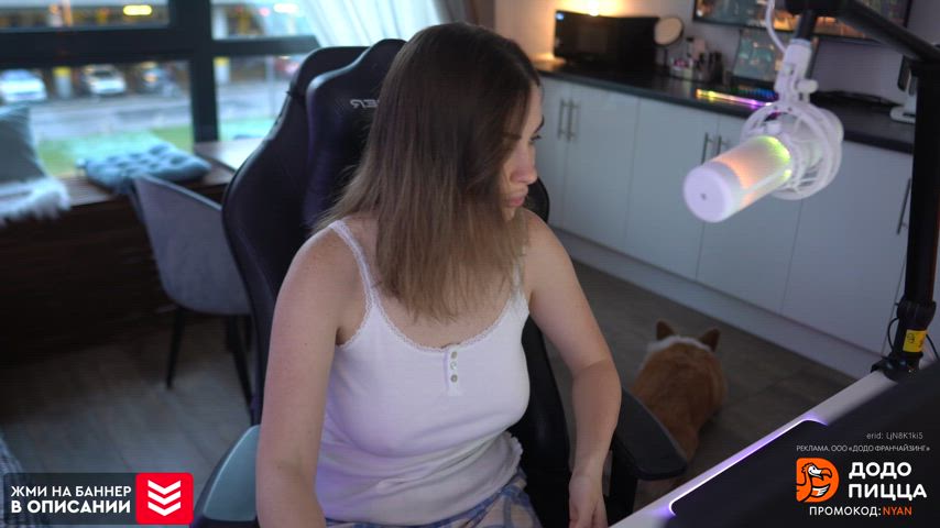 big tits nipples white girl gif