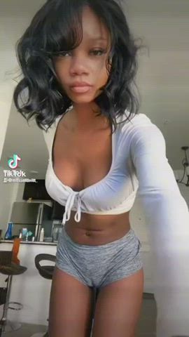 Cute Ebony TikTok gif