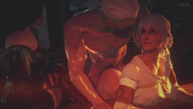 3D, Animated, Ciri, Geralt_of_Rivia, Sound, Source_Filmmaker, The_Witcher, The_Witcher_3:_Wild_Hunt,