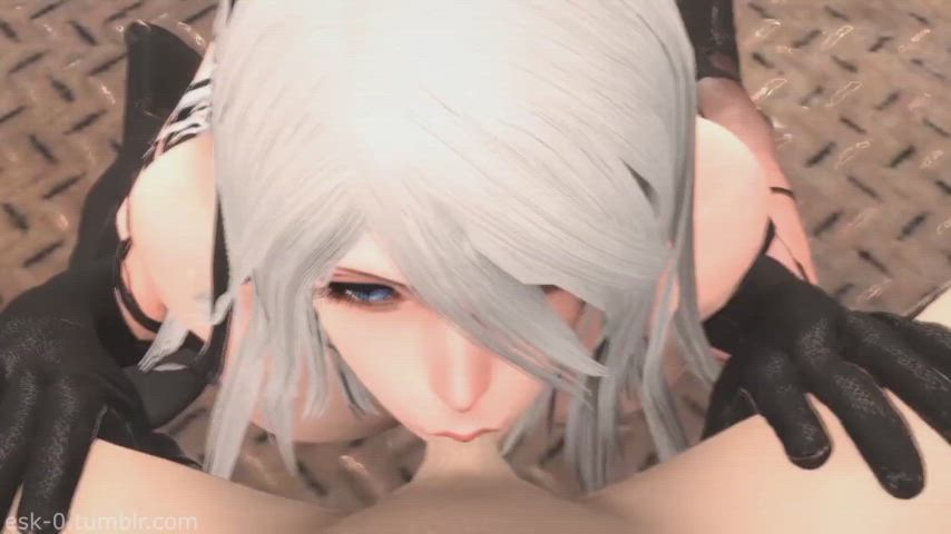 animation blowjob small cock gif