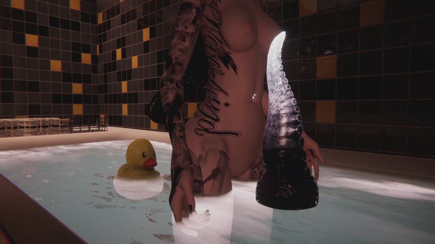 I like mynew bath toy ^^