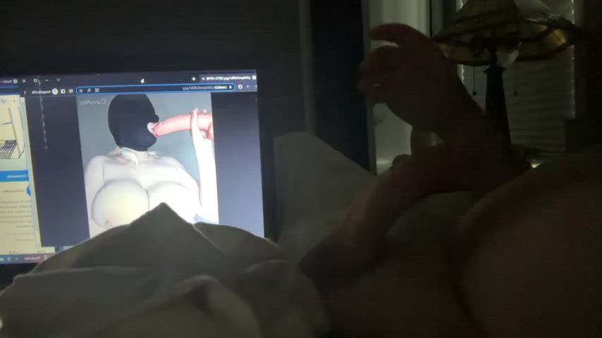 big dick cock masturbating gif