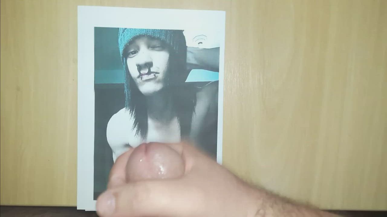 cumshot ejaculation emo gay jerk off tribute gif