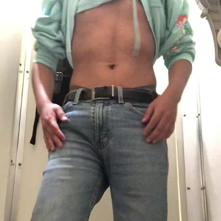 decided to get a little bit frisky in a college bathroom