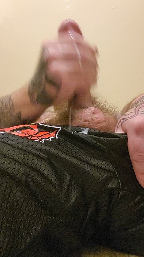 bear cub cum cumshot hairy hairy cock jerk off gif