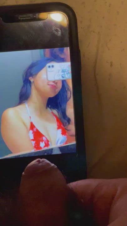 Love jerking my small hairy cock to sexy Asian sluts 🤤😫 (check bio)
