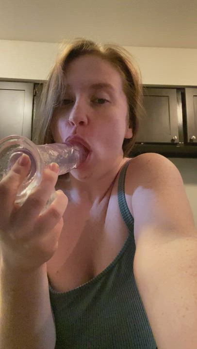 Blowjob Dildo Gagging gif