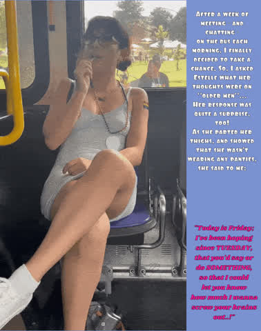Barely Legal Caption Spreading Upskirt gif