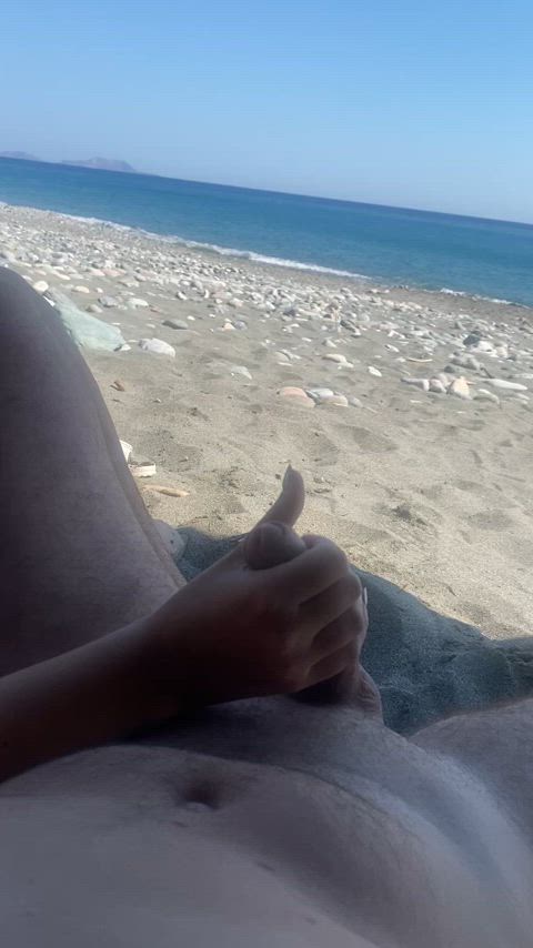 amateur beach masturbating gif