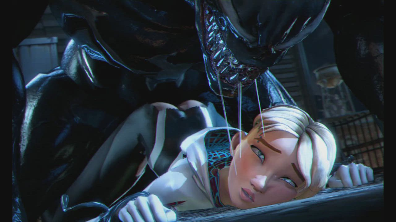 Venom deep-dicking Spider-Gwen (FroggySfm, Evilaudio)