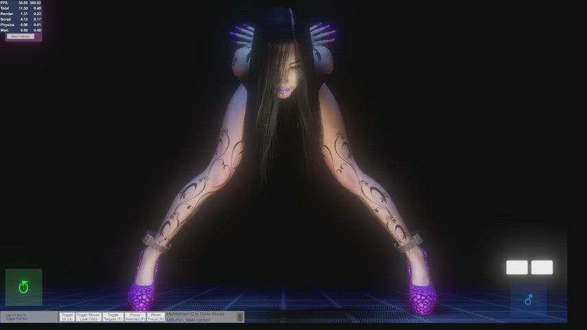 3D Bondage Female Tentacles gif