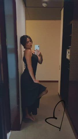 Brazilian Brunette Dani Dress Goddess Tease gif