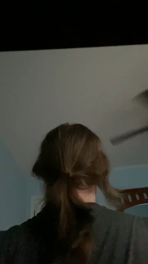 long hair ponytail trans gif