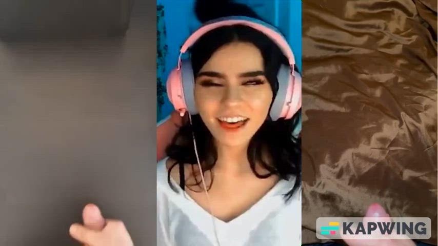 ahegao aviva rocks babecock cum cumshot tiktok tongue tongue fetish gif