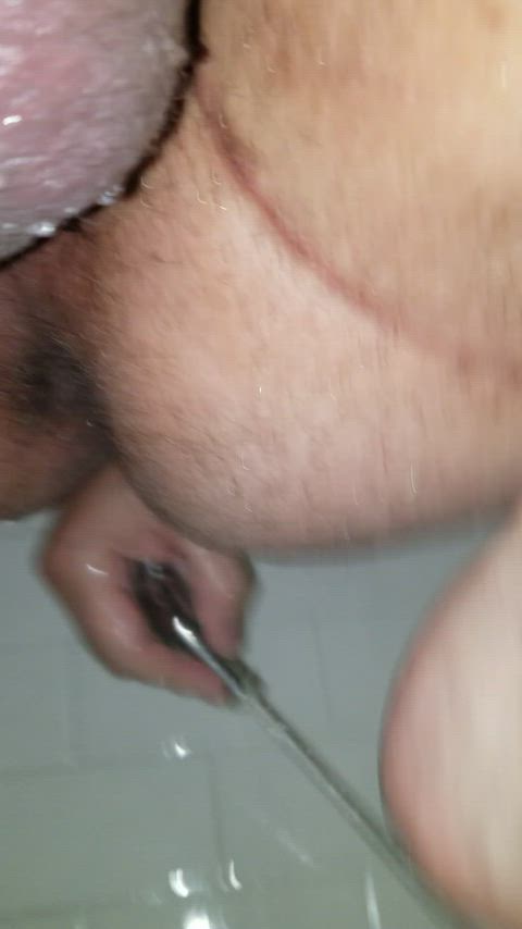 ass asshole enema gif