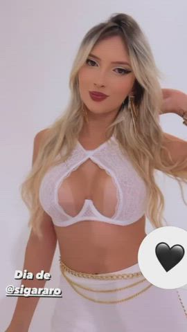 blonde boobs brazilian gif