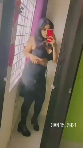 Angel Hott Bikini Bra Desi Indian Jean Shorts gif