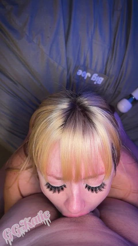 curvy thick ggkatie blowjobs deepthroat head throated gif