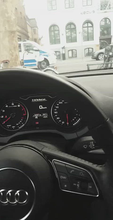bwc big dick car flashing jerk off outdoor police public uncut gif